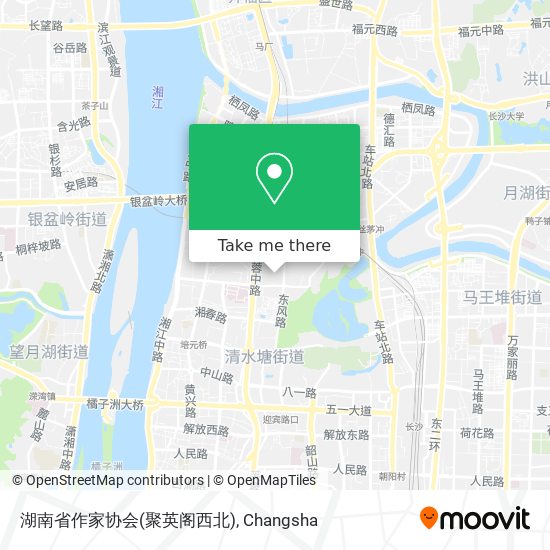 湖南省作家协会(聚英阁西北) map