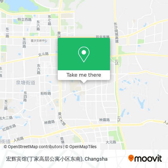 宏辉宾馆(丁家高层公寓小区东南) map