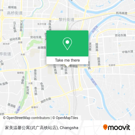 家美温馨公寓(武广高铁站店) map