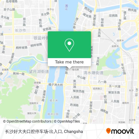 长沙好大夫口腔停车场-出入口 map