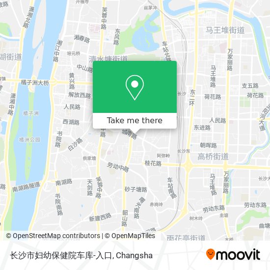 长沙市妇幼保健院车库-入口 map