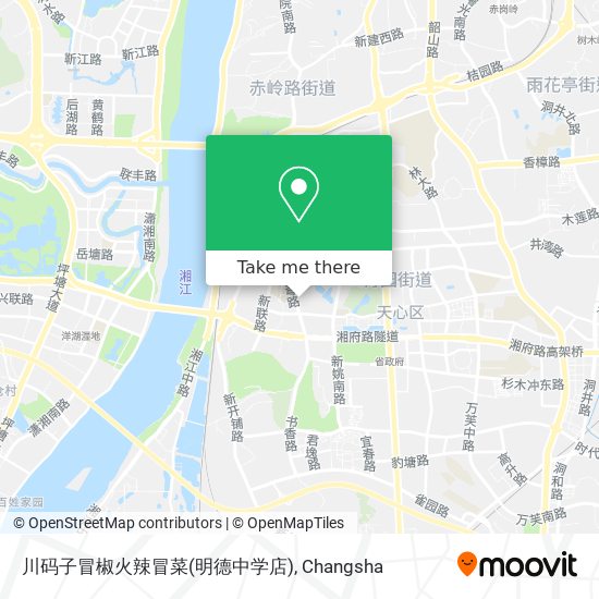 川码子冒椒火辣冒菜(明德中学店) map
