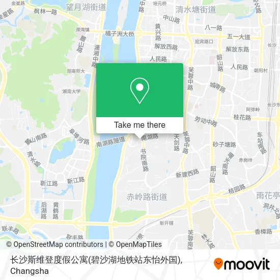 长沙斯维登度假公寓(碧沙湖地铁站东怡外国) map