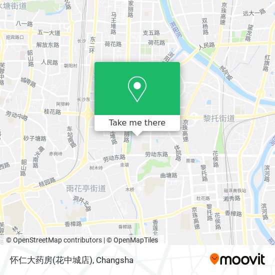 怀仁大药房(花中城店) map