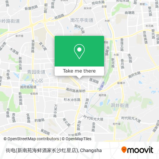 街电(新南苑海鲜酒家长沙红星店) map