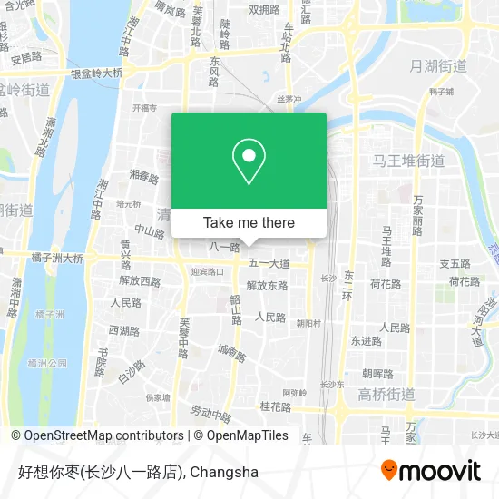 好想你枣(长沙八一路店) map