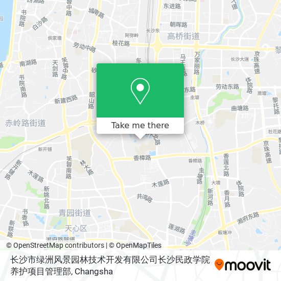 长沙市绿洲风景园林技术开发有限公司长沙民政学院养护项目管理部 map