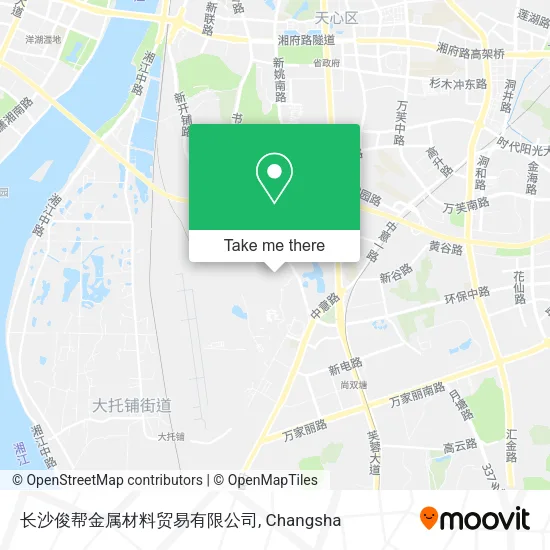 长沙俊帮金属材料贸易有限公司 map