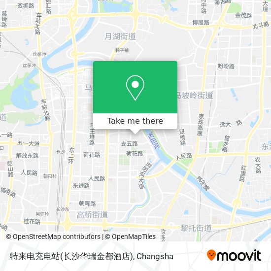 特来电充电站(长沙华瑞金都酒店) map