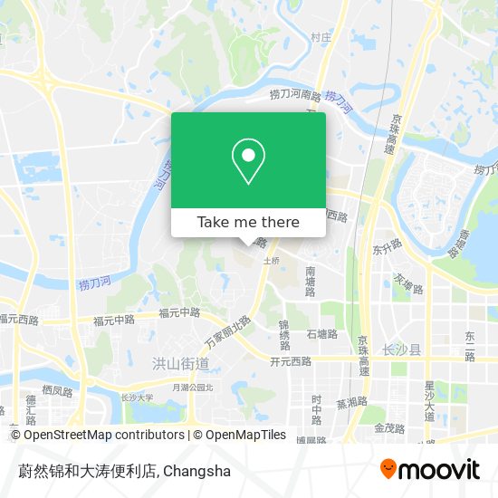 蔚然锦和大涛便利店 map