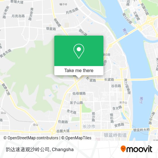 韵达速递观沙岭公司 map