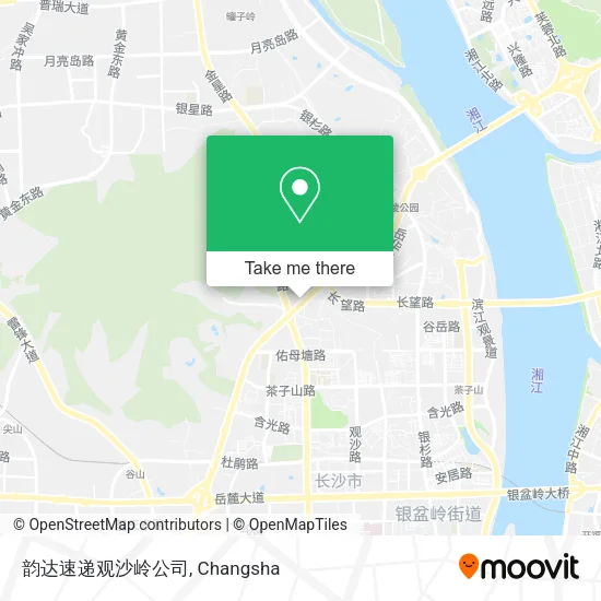 韵达速递观沙岭公司 map