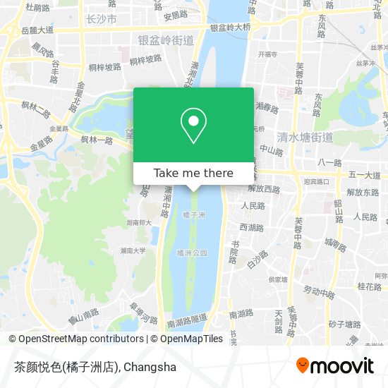 茶颜悦色(橘子洲店) map