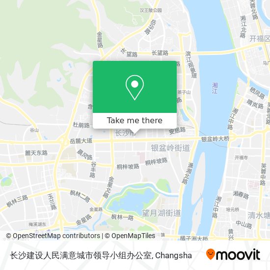 长沙建设人民满意城市领导小组办公室 map