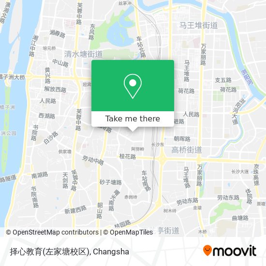 择心教育(左家塘校区) map