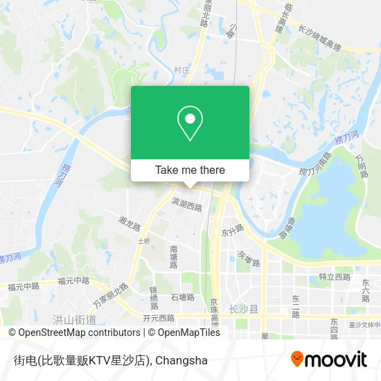 街电(比歌量贩KTV星沙店) map