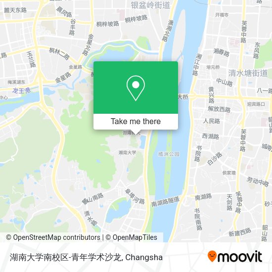 湖南大学南校区-青年学术沙龙 map