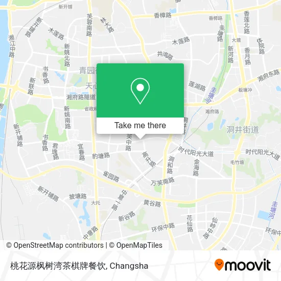 桃花源枫树湾茶棋牌餐饮 map
