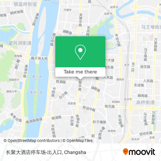 长聚大酒店停车场-出入口 map