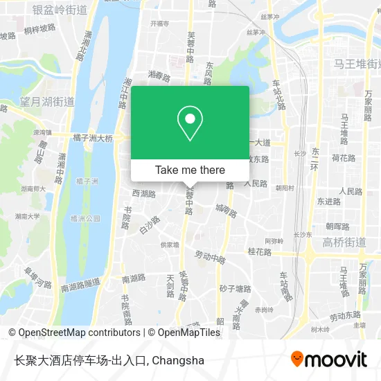 长聚大酒店停车场-出入口 map
