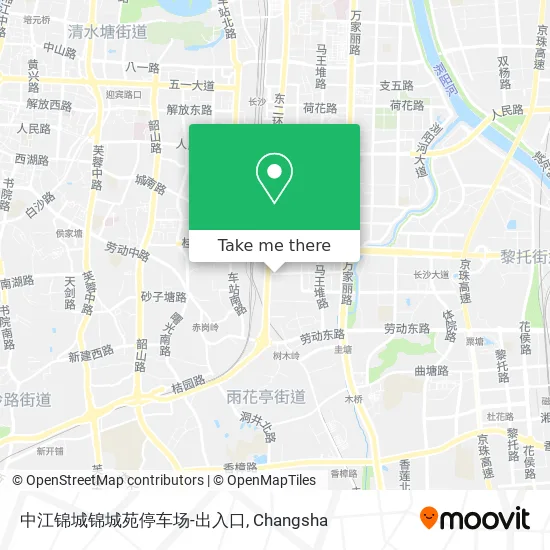 中江锦城锦城苑停车场-出入口 map