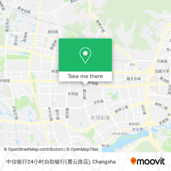 中信银行24小时自助银行(麓云路店) map