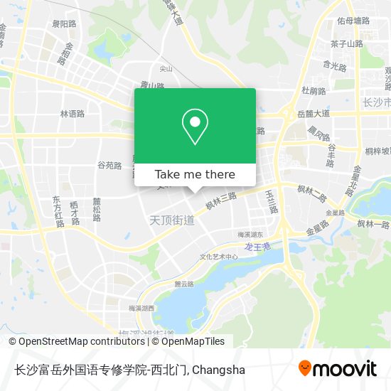 长沙富岳外国语专修学院-西北门 map