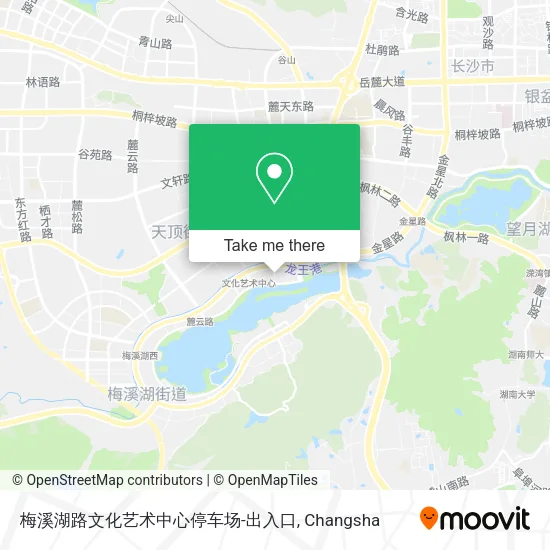 梅溪湖路文化艺术中心停车场-出入口 map