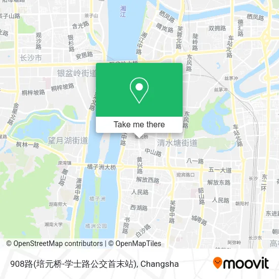908路(培元桥-学士路公交首末站) map