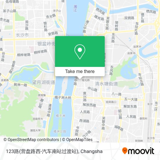 123路(营盘路西-汽车南站过渡站) map