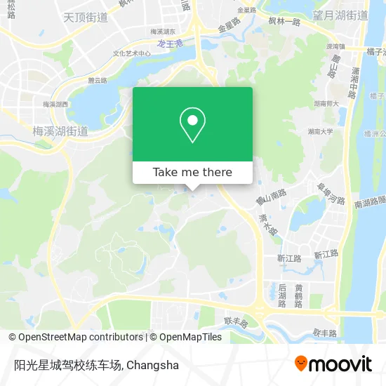 阳光星城驾校练车场 map