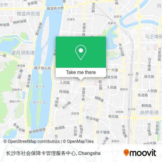 长沙市社会保障卡管理服务中心 map