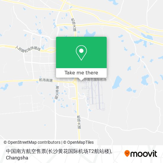 中国南方航空售票(长沙黄花国际机场T2航站楼) map
