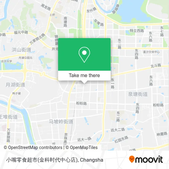 小嘴零食超市(金科时代中心店) map