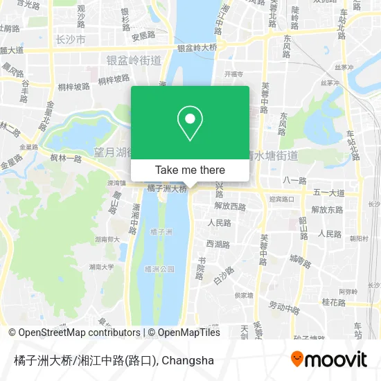 橘子洲大桥/湘江中路(路口) map