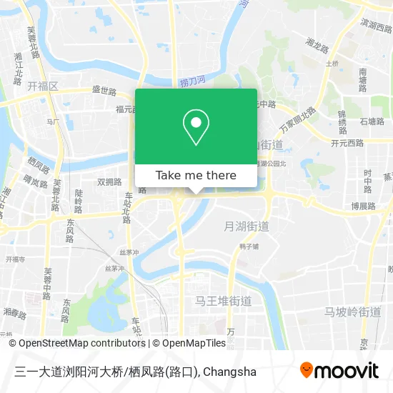 三一大道浏阳河大桥/栖凤路(路口) map