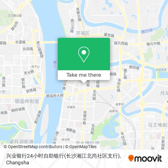 兴业银行24小时自助银行(长沙湘江北尚社区支行) map