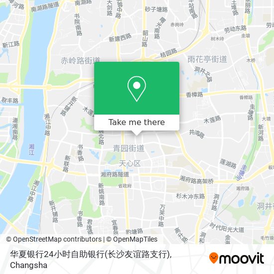 华夏银行24小时自助银行(长沙友谊路支行) map