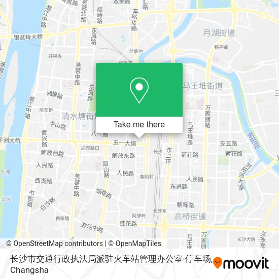 长沙市交通行政执法局派驻火车站管理办公室-停车场 map