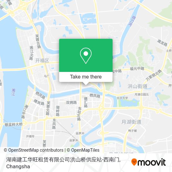 湖南建工华旺租赁有限公司洪山桥供应站-西南门 map