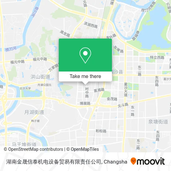 湖南金晟信泰机电设备贸易有限责任公司 map
