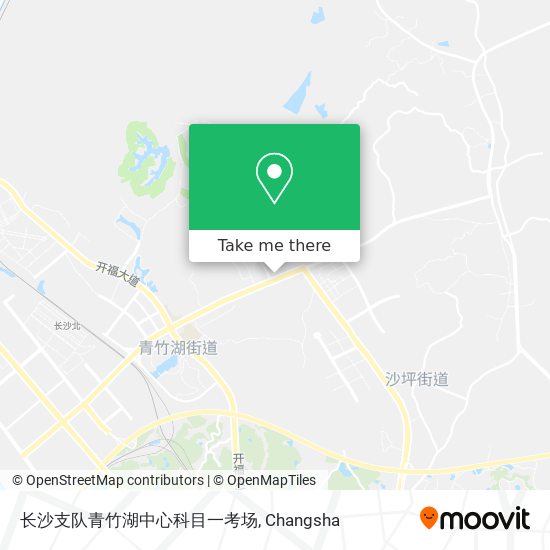 长沙支队青竹湖中心科目一考场 map