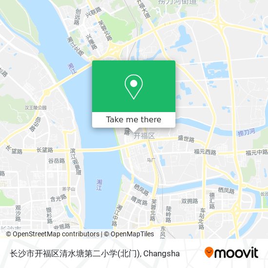 长沙市开福区清水塘第二小学(北门) map