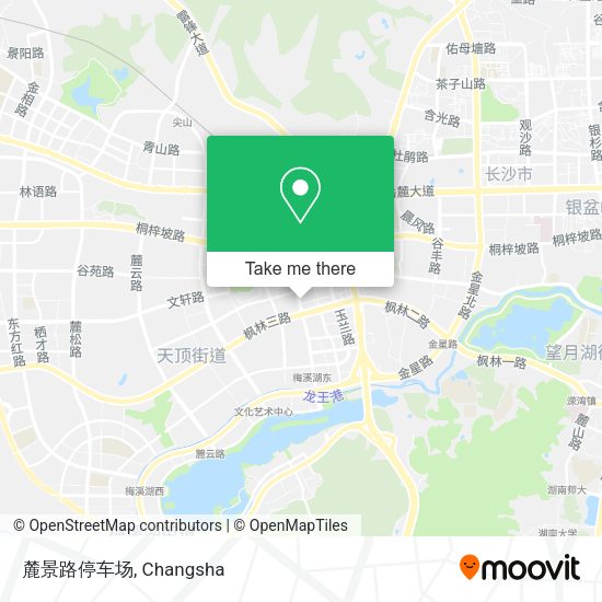 麓景路停车场 map