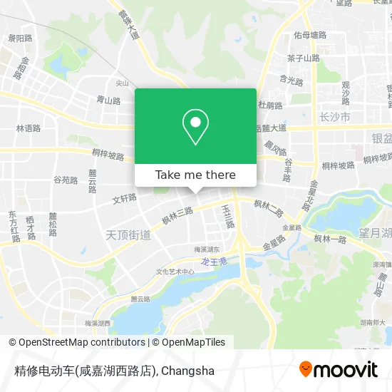 精修电动车(咸嘉湖西路店) map