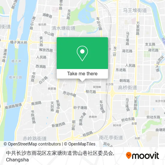 中共长沙市雨花区左家塘街道营山巷社区委员会 map