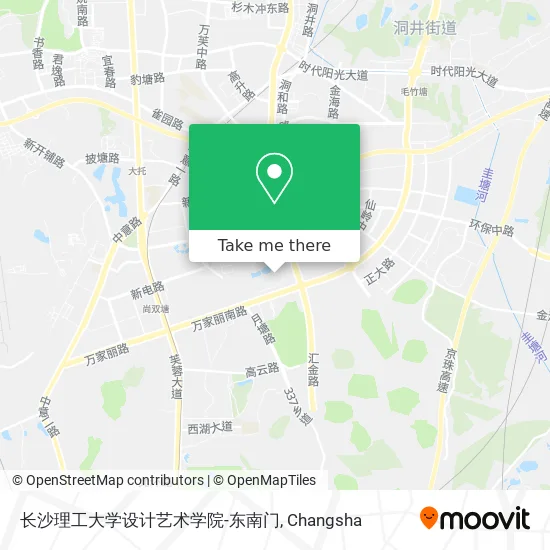 长沙理工大学设计艺术学院-东南门 map