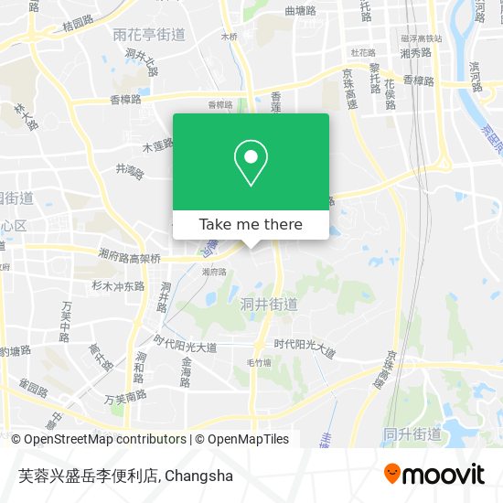 芙蓉兴盛岳李便利店 map
