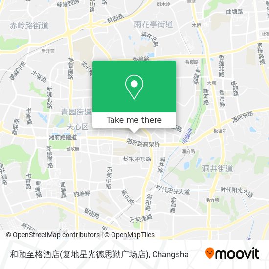 和颐至格酒店(复地星光德思勤广场店) map
