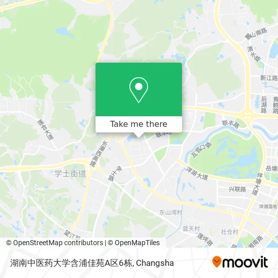 湖南中医药大学含浦佳苑A区6栋 map